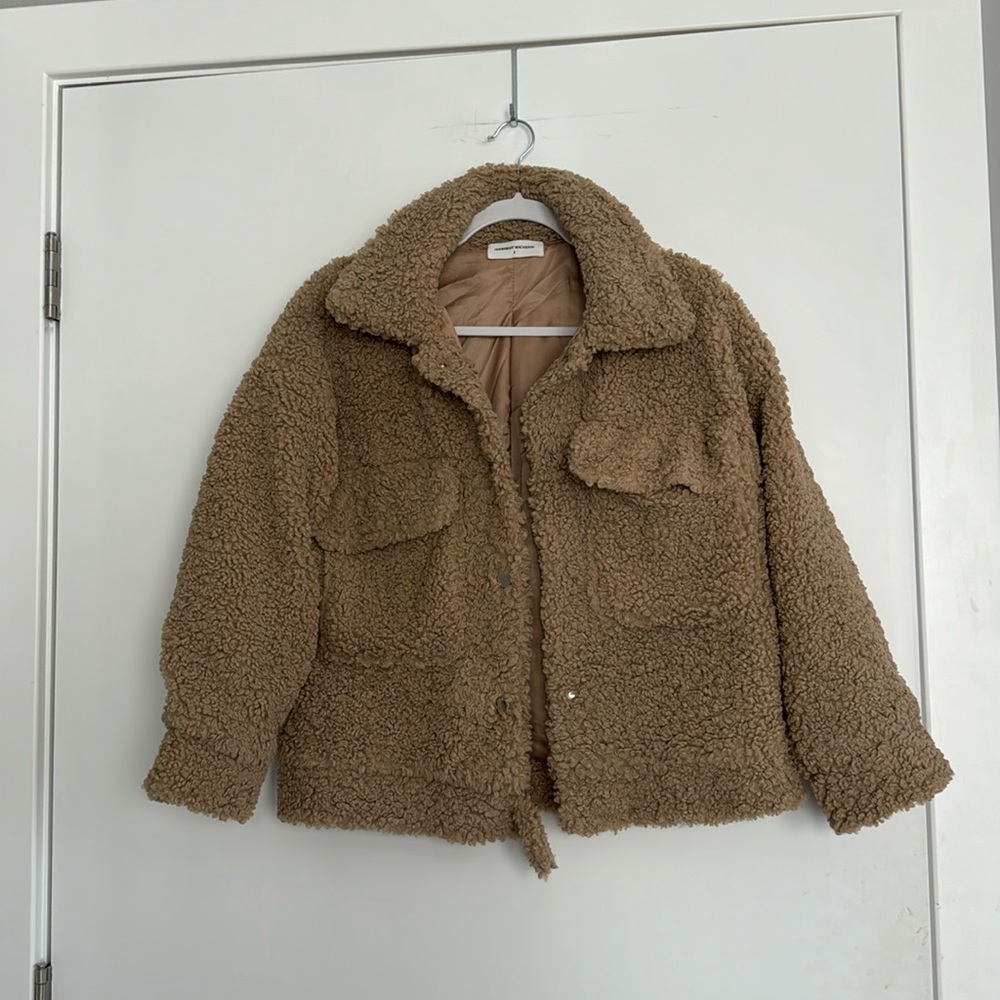 'Francoise' Sherpa Fleece Teddy Jacket